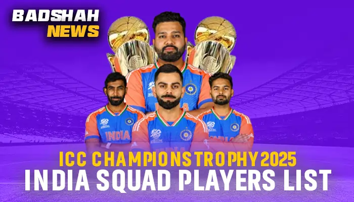 ICC Champions Trophy 2025: India Squad Players List