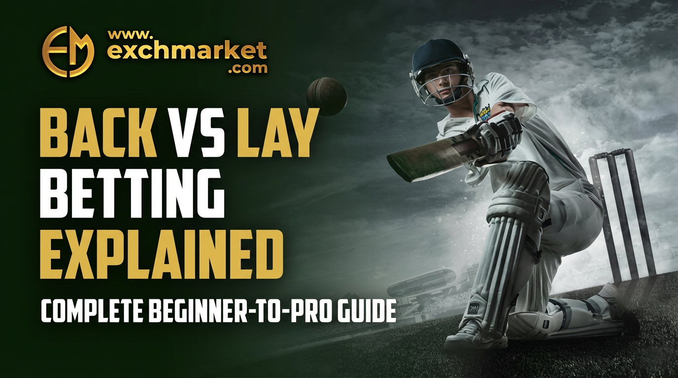 Back vs Lay Betting Explained: Complete Beginner-to-Pro Guide 
