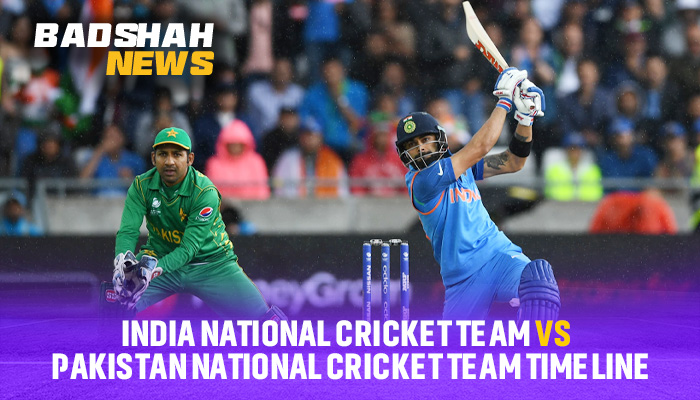 India national cricket team vs Pakistan National Cricket Team timeline