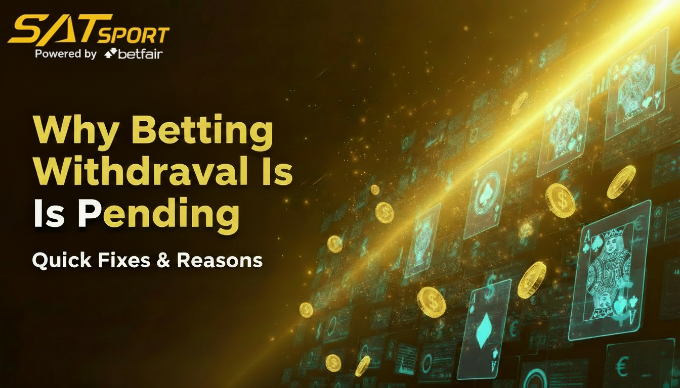 Why Betting Withdrawal Is Pending: Quick Fixes & Reasons
