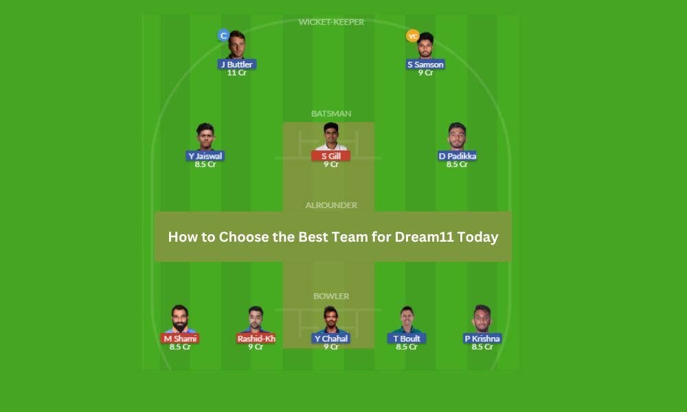 How to Choose the Best Team for Dream11 Today
