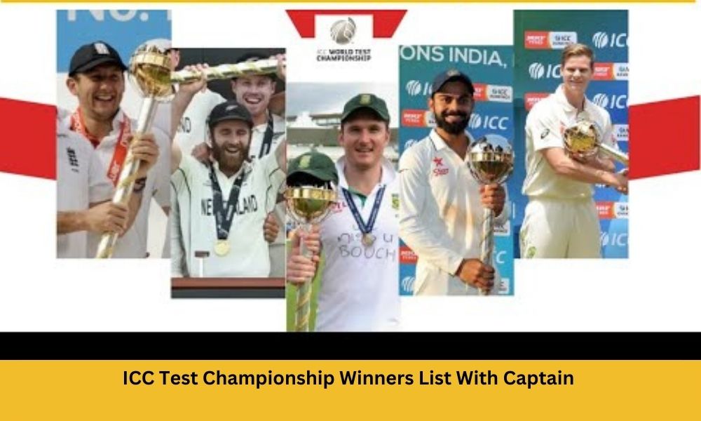ICC Test Championship Winners List With Captain