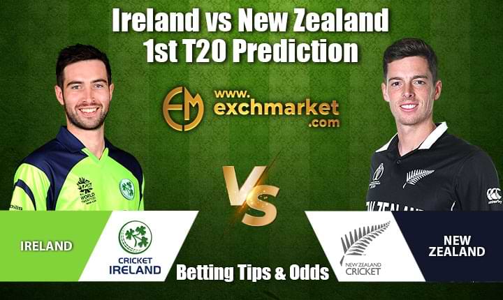 IRE vs NZ 1st T20I match prediction