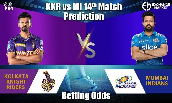 KKR vs MI 14th Match Prediction &#038; Betting Odds
