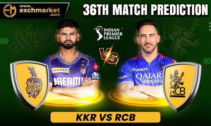 KKR vs RCB: 36th IPL Match Prediction 2024