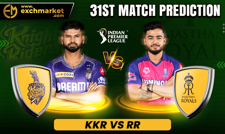 KKR vs RR: 31th IPL Match Prediction 2024