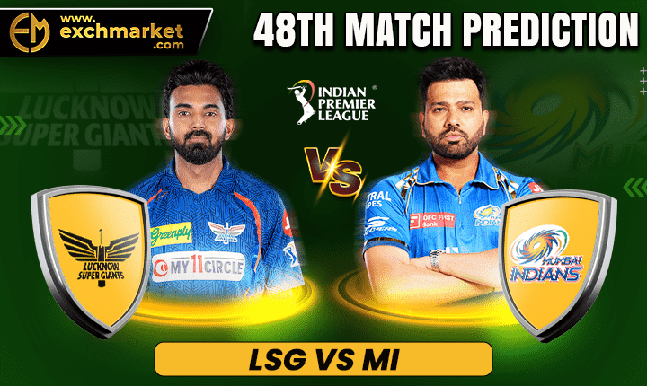 LSG vs MI: 48th IPL Match Prediction 2024