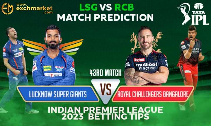 LSG vs RCB: 43rd IPL Match Prediction