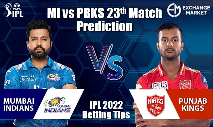 IPL 2022: MI vs PBKS 23rd Match Prediction &#038; Betting Tip