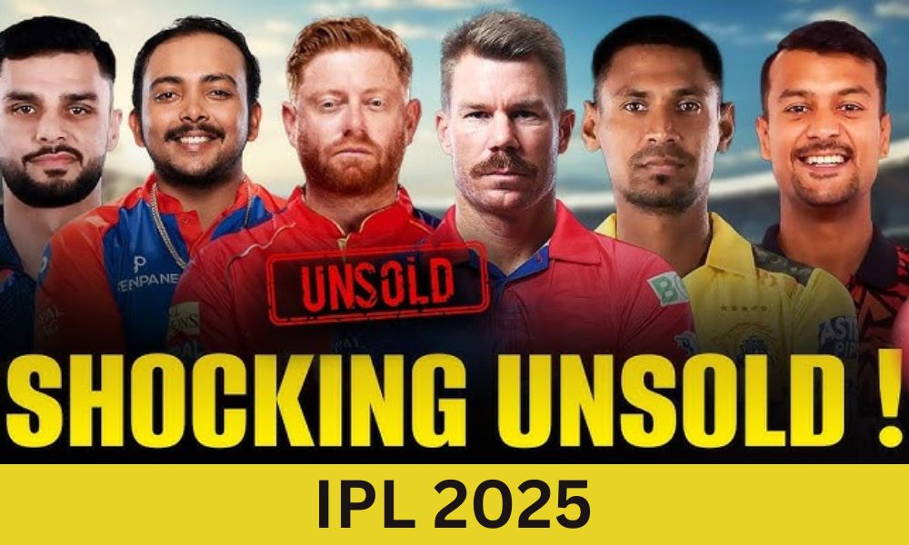 Unsold Players in IPL 2025 : Stars Who Shocked Everyone
