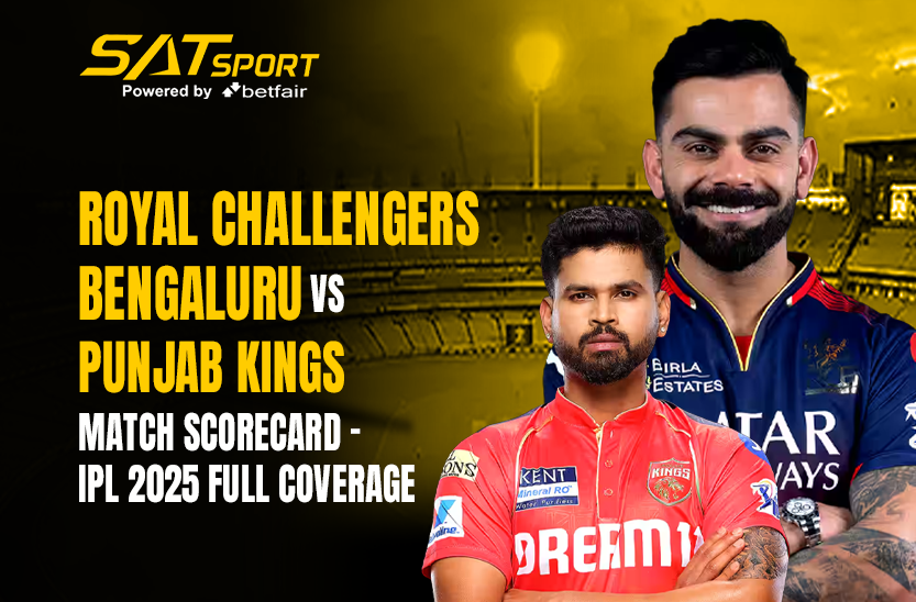 Royal Challengers Bengaluru vs Punjab Kings Match Scorecard – IPL 2025 Full Coverage