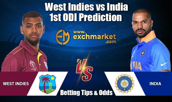 WI vs IND 1st ODI match prediction