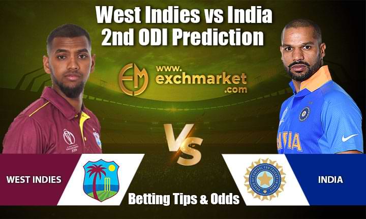 WI vs IND 2nd ODI match prediction