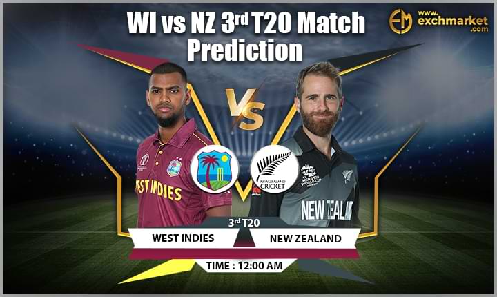 WI vs NZ 3rd T20I Match Prediction