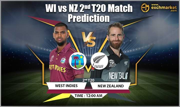 WI vs NZ 2nd T20I Match Prediction