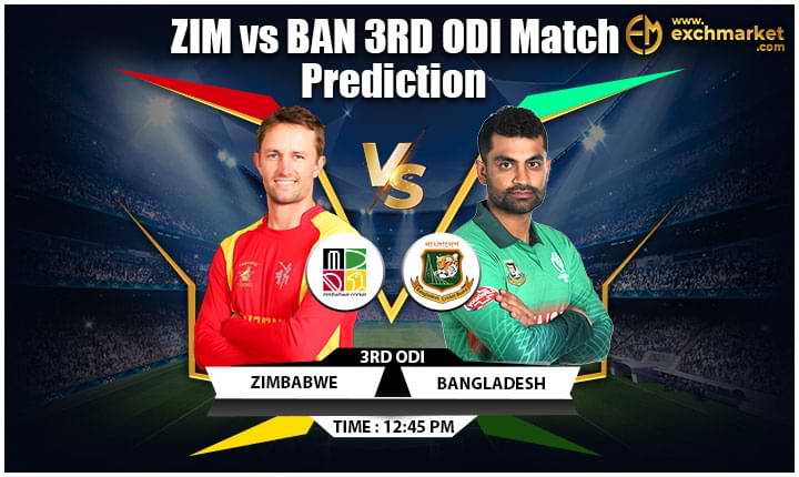 ZIM vs BAN 3rd ODI Match Prediction