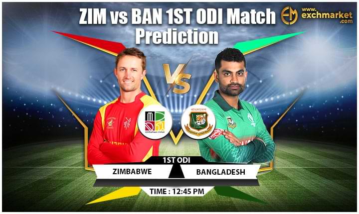 ZIM vs BAN 1st ODI Match Prediction