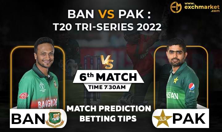 PAK vs BAN: T20I Tri-Series 2022 Match Prediction