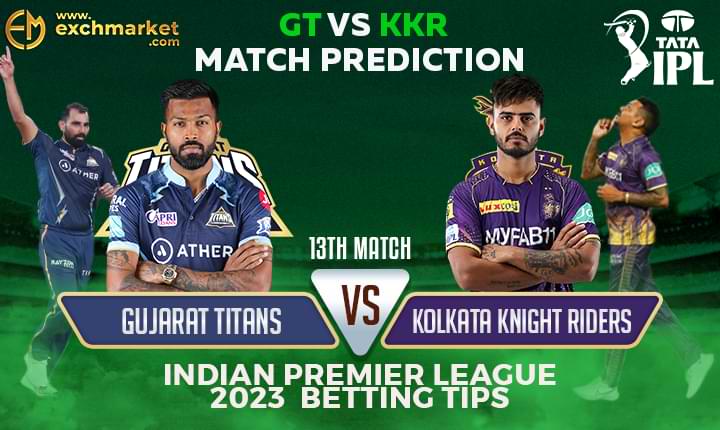 GT vs KKR: 13th IPL Match Prediction