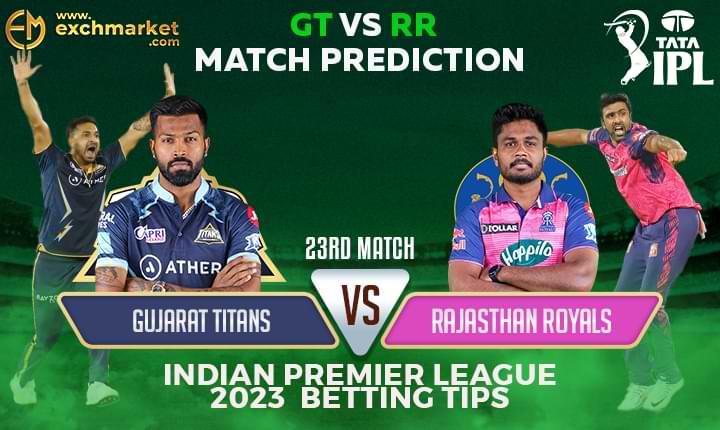 GT vs RR: 23rd IPL Match Prediction