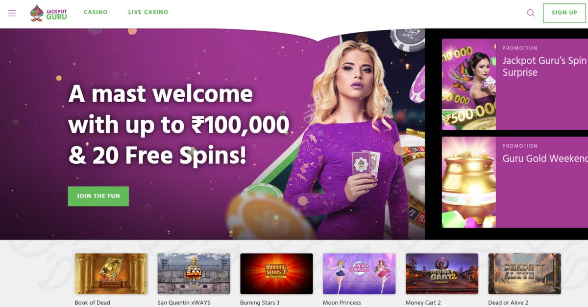Jackpot Guru Casino – Trusted Online Casino for Real Money
