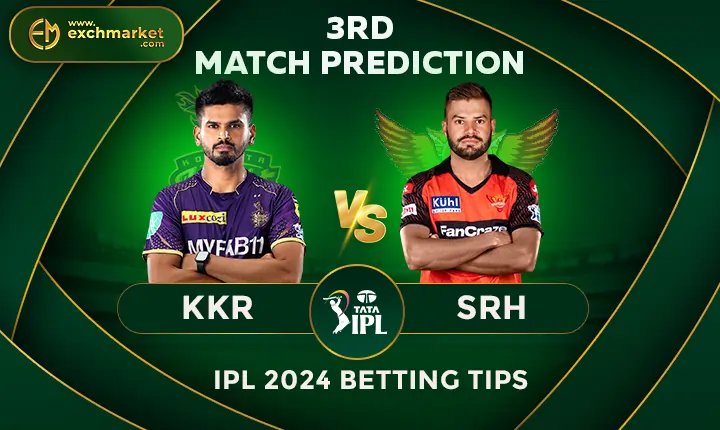 KKR vs SRH: IPL 2024 3rd Match Prediction
