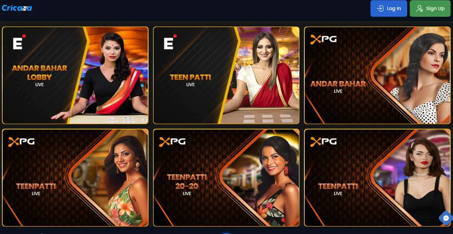 Live Casino Online - Cricaza