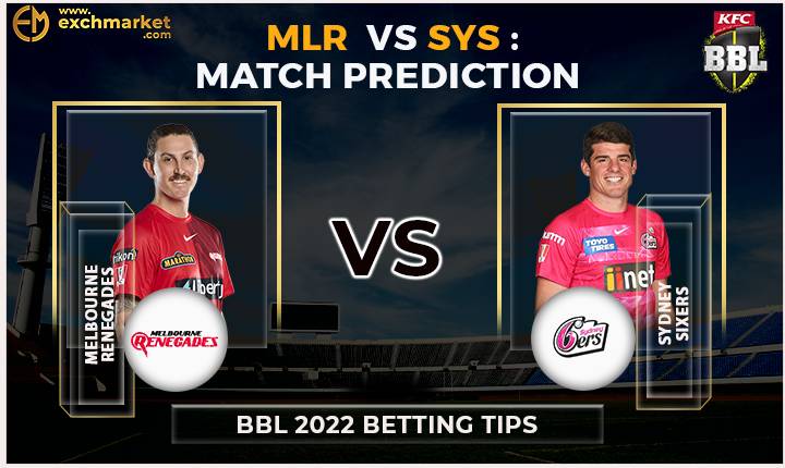 MLR vs SYS 21st Match: BBL match prediction
