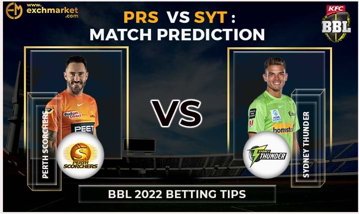 PRS vs SYT 29th Match: BBL match prediction