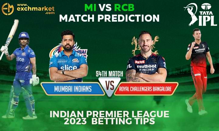 MI vs RCB: 54th IPL Match Prediction