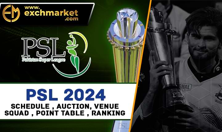 PSL 2024 Schedule, Auction, Venue, Squad, Point Table, Ranking