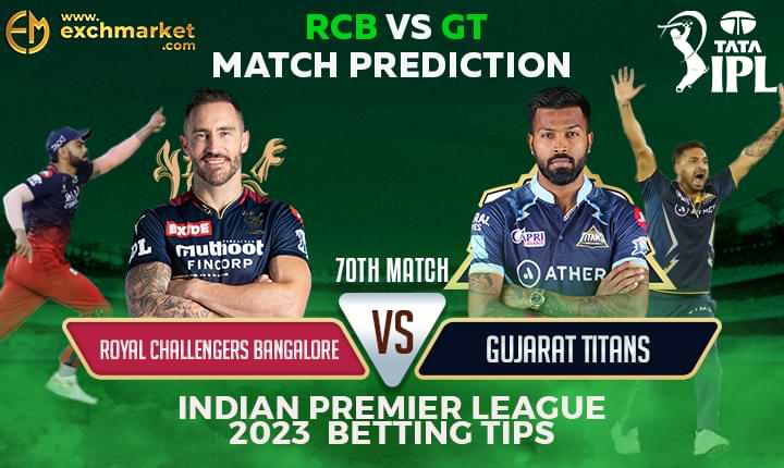 RCB vs GT: 70th IPL Match Prediction