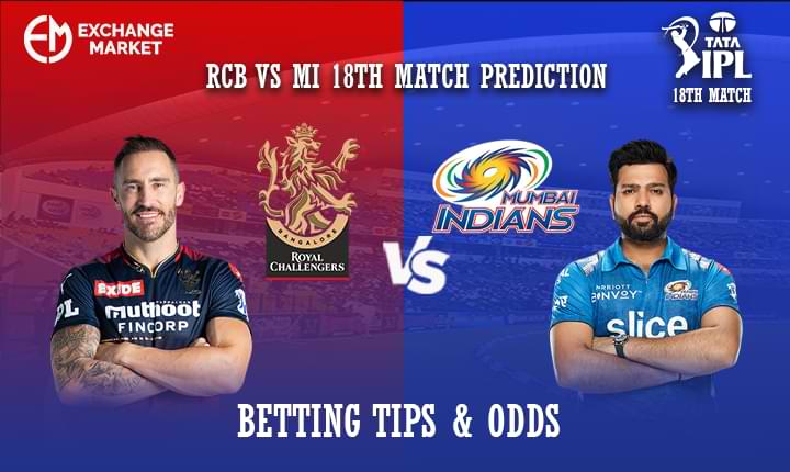 RCB vs MI 18th Match Prediction| Betting Tips &#038; Odds