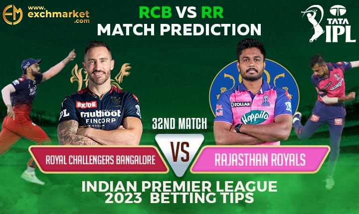 RCB vs RR: 32nd IPL Match Prediction
