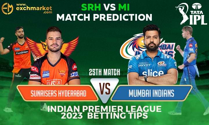 SRH vs MI: 25th IPL Match Prediction